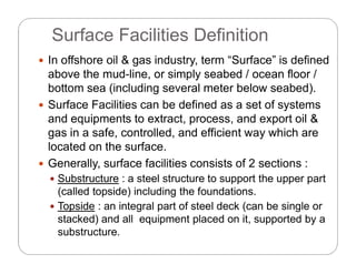 Introduction to Offshore Oil and Gas Surface Facilities | PDF