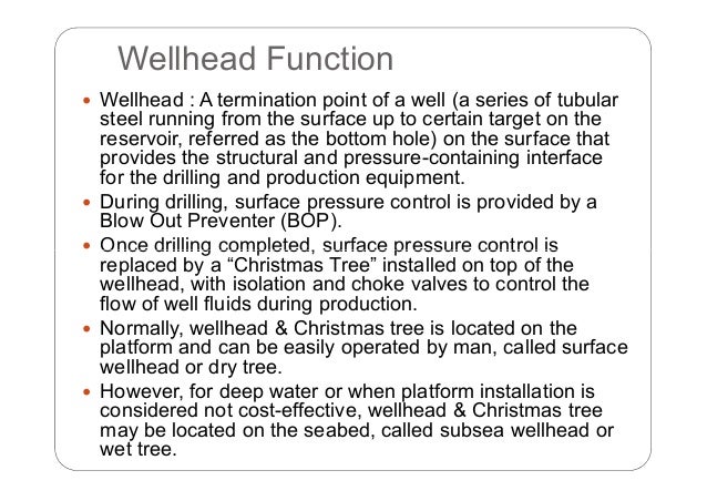 introduction to offshore oil and gas surface facilities app controlled christmas tree