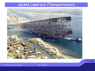 Jacket Load-out (Transportation)
Introduction to Oil & Gas sector 19th July 2020
 