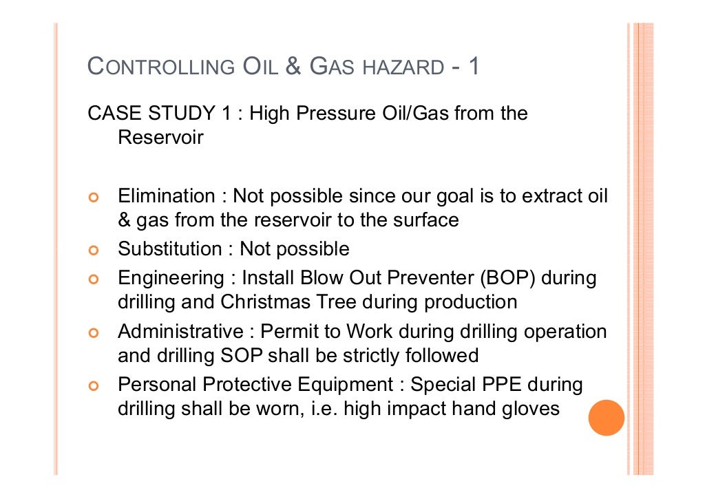 Introduction to oil & gas health safety environment
