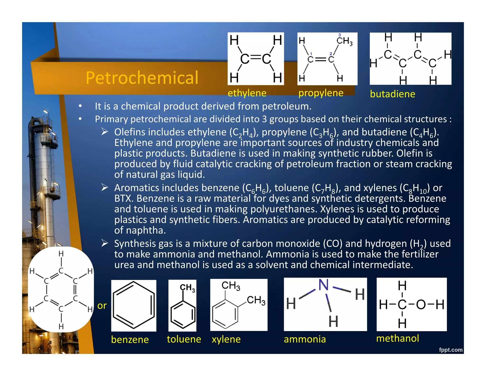 More Complex Oil Refinery Diagram
 