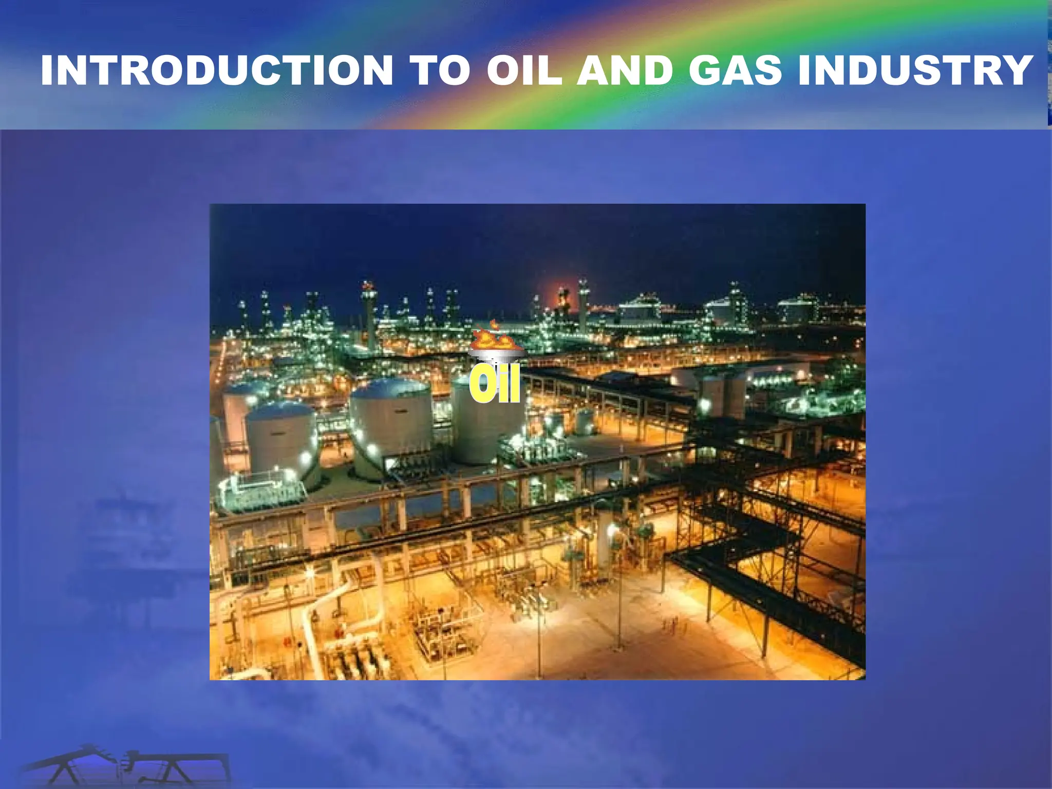 INTRODUCTION TO OIL AND GAS INDUSTRY
 