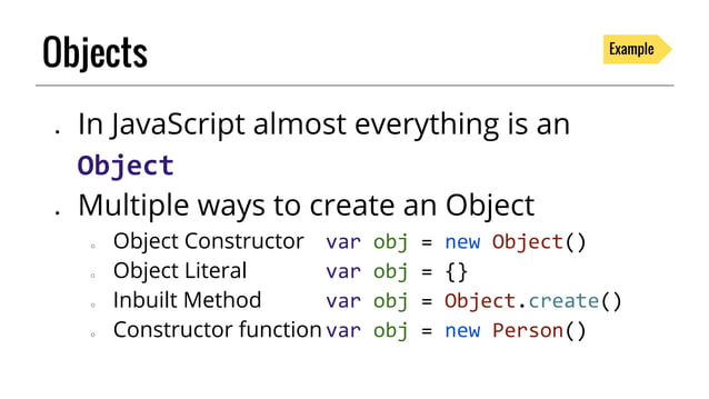 Introduction to Object Oriented Javascript | PPT