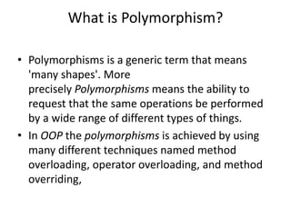 Introduction to oop | PPT