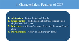 Introduction to oop | PPT