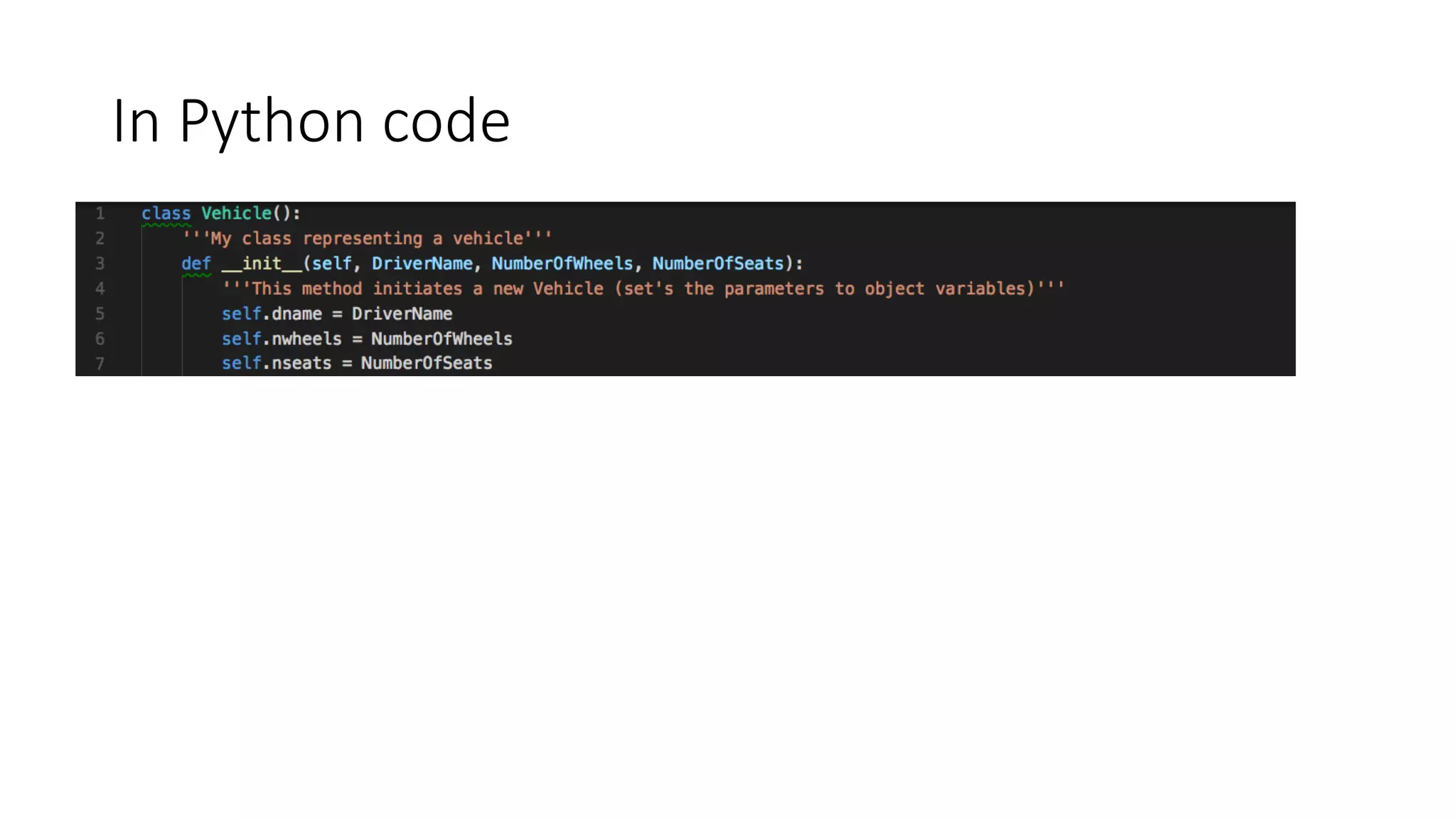 In	Python	code
 
