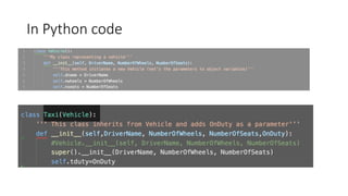 In	Python	code
 
