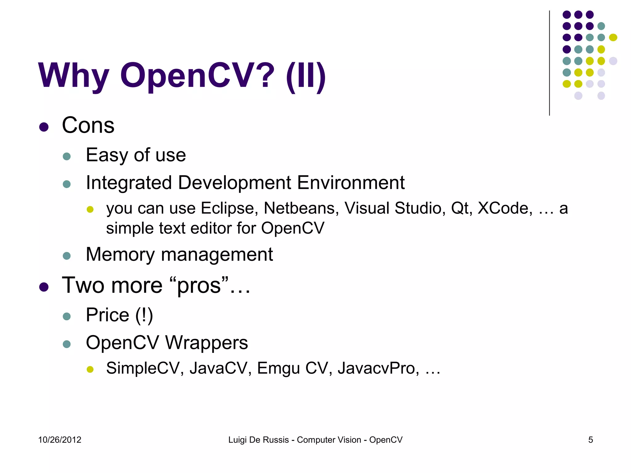 Introduction to OpenCV | PPT