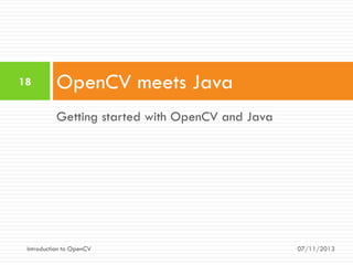 Introduction to OpenCV (with Java) | PDF