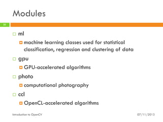 Introduction to OpenCV (with Java) | PDF