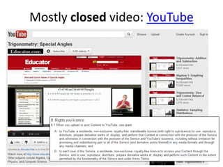 Mostly closed video: YouTube
 
