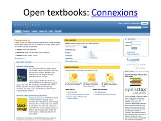 Open textbooks: Connexions
 