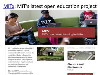 MITx: MIT’s latest open education project
 