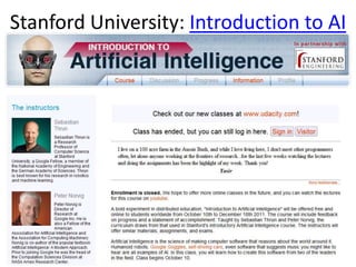 Stanford University: Introduction to AI
 