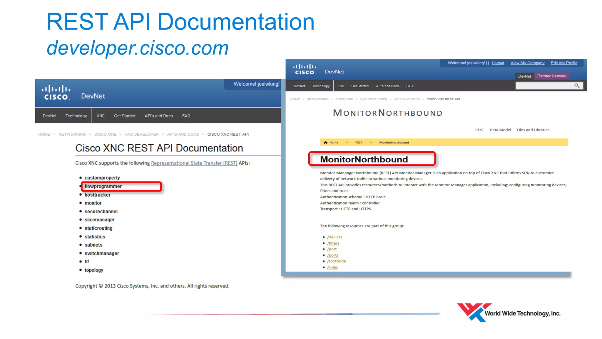 REST API Documentation developer.cisco.com  