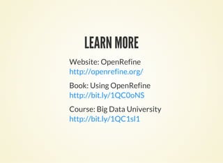 Introduction to OpenRefine | PDF