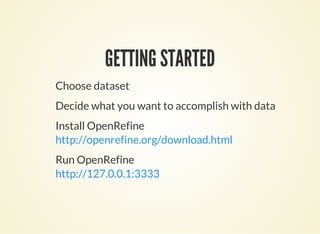 Introduction to OpenRefine | PDF