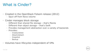 Introduction to OpenStack Cinder | PPTX