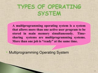 Introduction to operating system | PPT