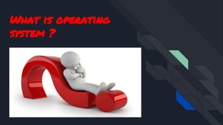 What is operating
system ?
 