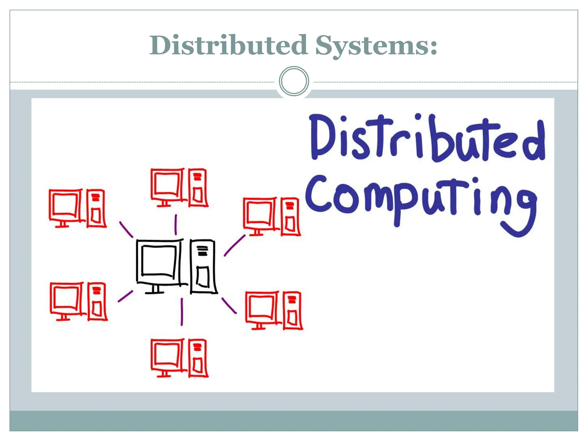 Distributed Systems:
 