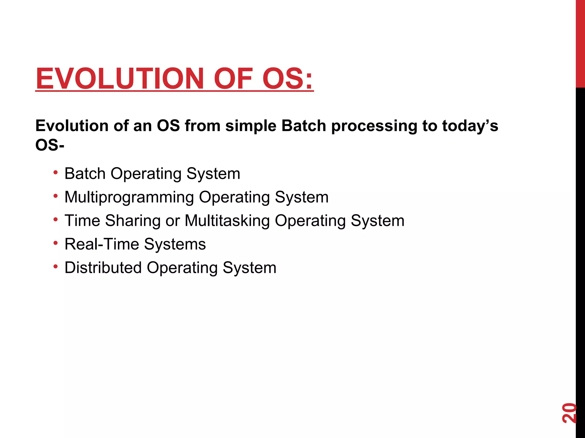 Introduction to Operating System | PPT