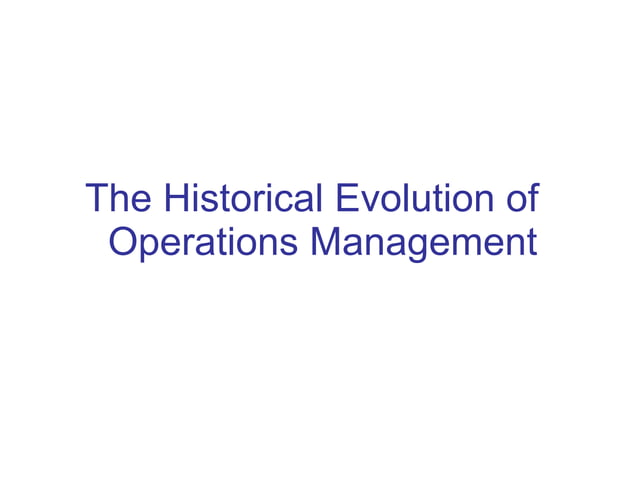 Introduction to operations management | PPT | Business | Business and ...