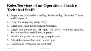 Operatio Theater Introduction INTRODUCTION TO OPERATION THEATRE TECHNOLOGY.pptx