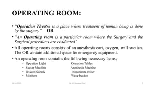 Operatio Theater Introduction INTRODUCTION TO OPERATION THEATRE TECHNOLOGY.pptx