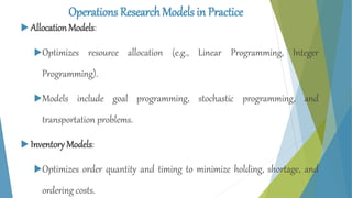 Introduction to Operations Research – A Quantitative Perspective to ...