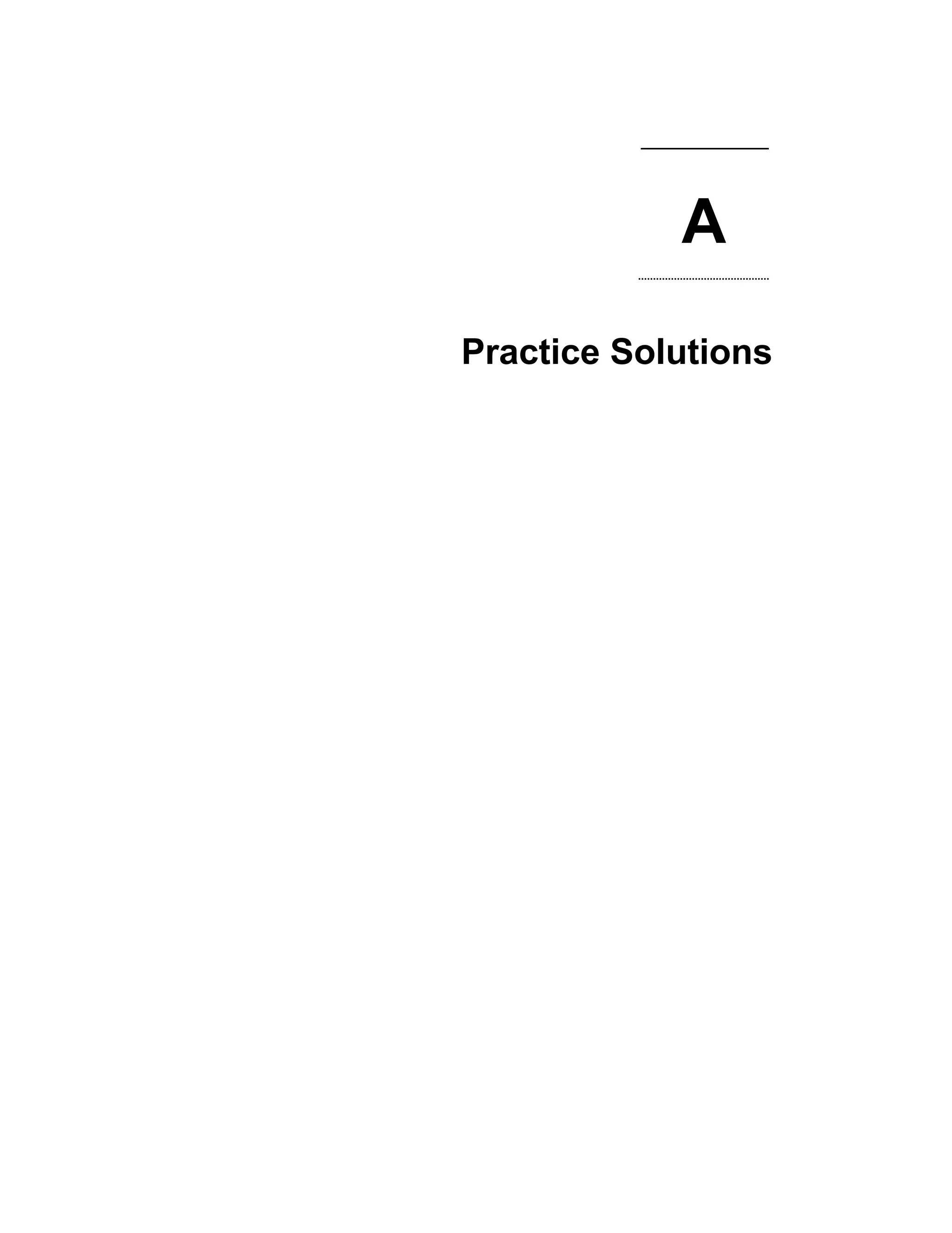 Practice Solutions 