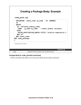 Introduction to oracle 9i pl sql - part 2 | PDF