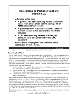 Introduction to oracle 9i pl sql - part 2 | PDF