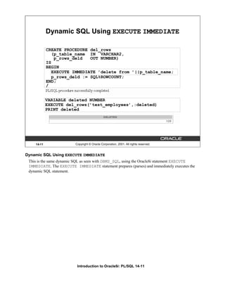 Introduction to oracle 9i pl sql - part 2 | PDF