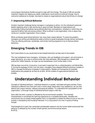 Top Through Behaviour Introduction to Organizational Behavior.docx