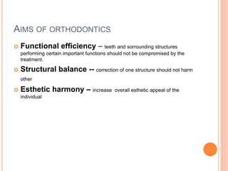 Unity Balance Balance Tooth Introduction to orthodontics | PPTX