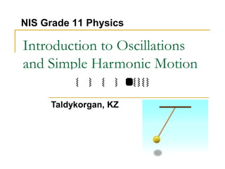 Introduction to Oscillations
and Simple Harmonic Motion
Taldykorgan, KZ
NIS Grade 11 Physics
 