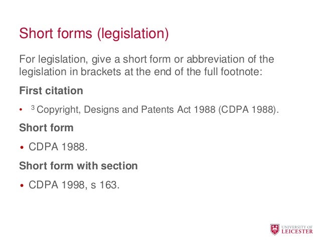 Introduction to OSCOLA referencing 2016
