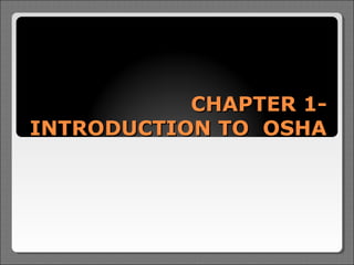 intro to OSHA | PPT