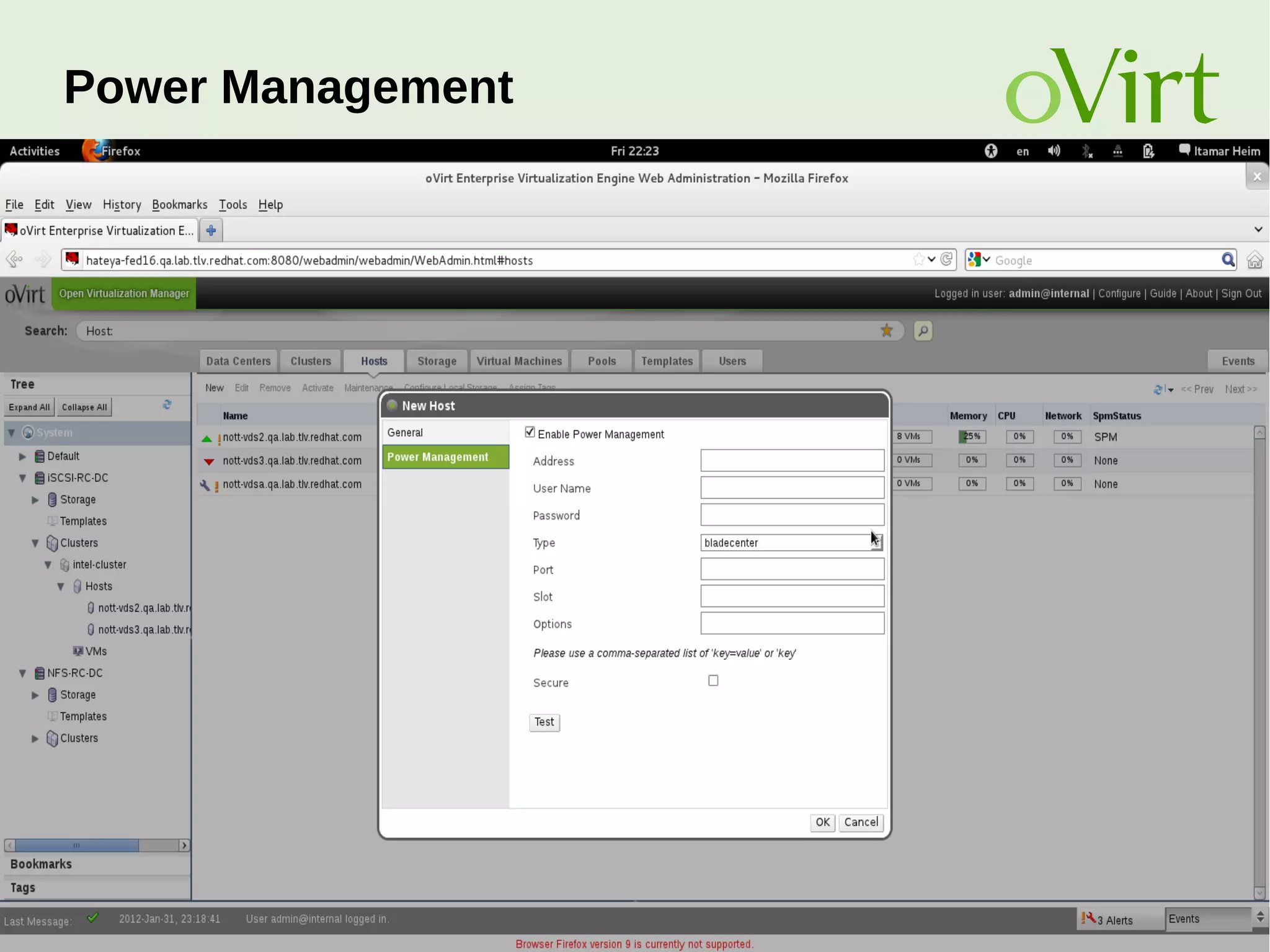 August Penguin 2015 24
Power Management
 