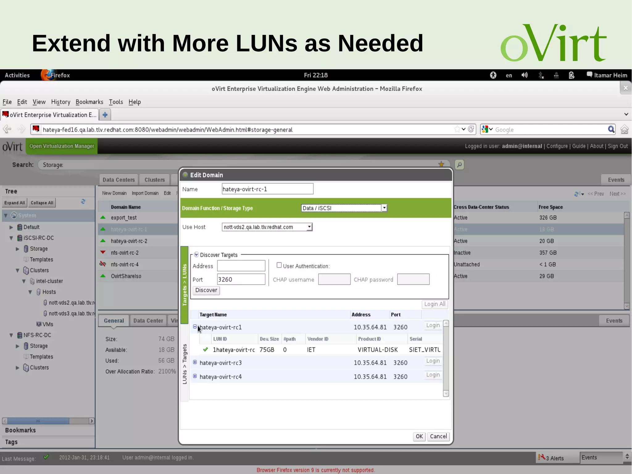 August Penguin 2015 29
Extend with More LUNs as Needed
 