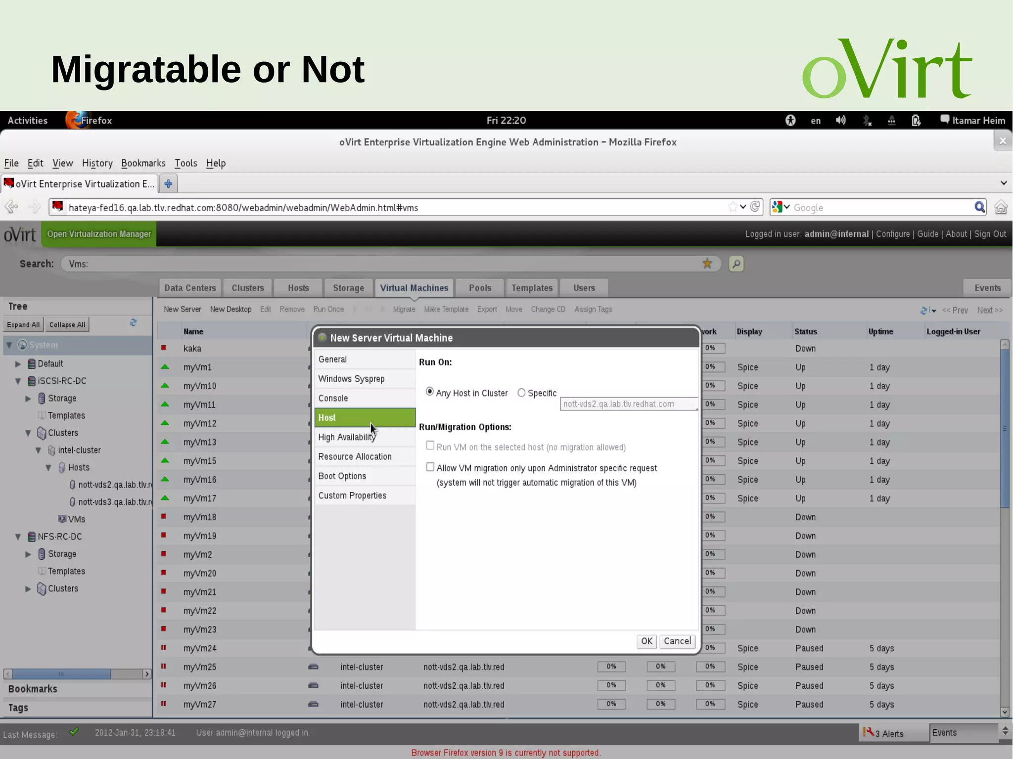 August Penguin 2015 33
Migratable or Not
 