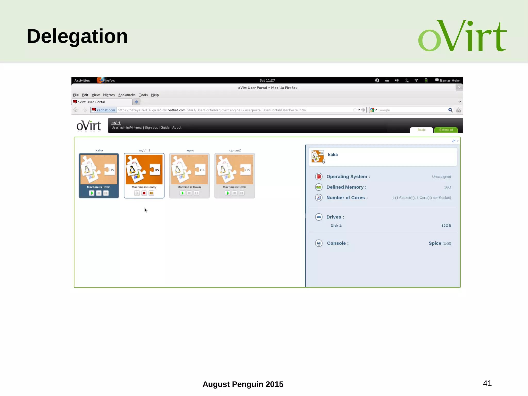 August Penguin 2015 41
Delegation
 