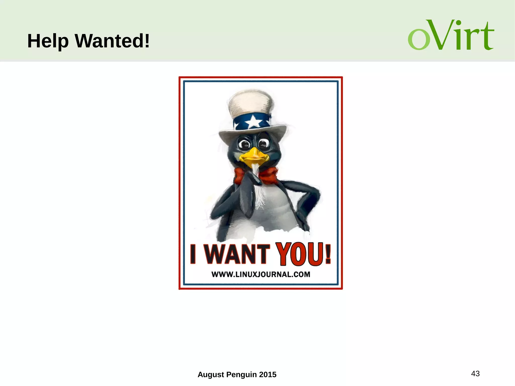 August Penguin 2015 43
Help Wanted!
 