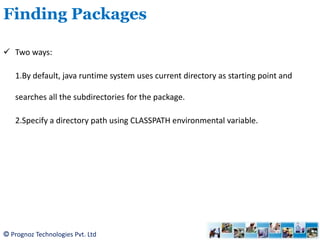 Introduction to package in java | PPTX | Programming Languages | Computing