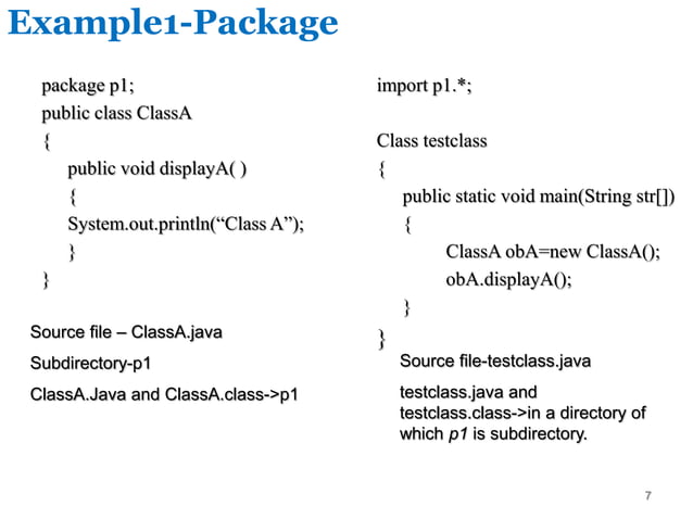 Introduction to package in java | PPTX | Programming Languages | Computing