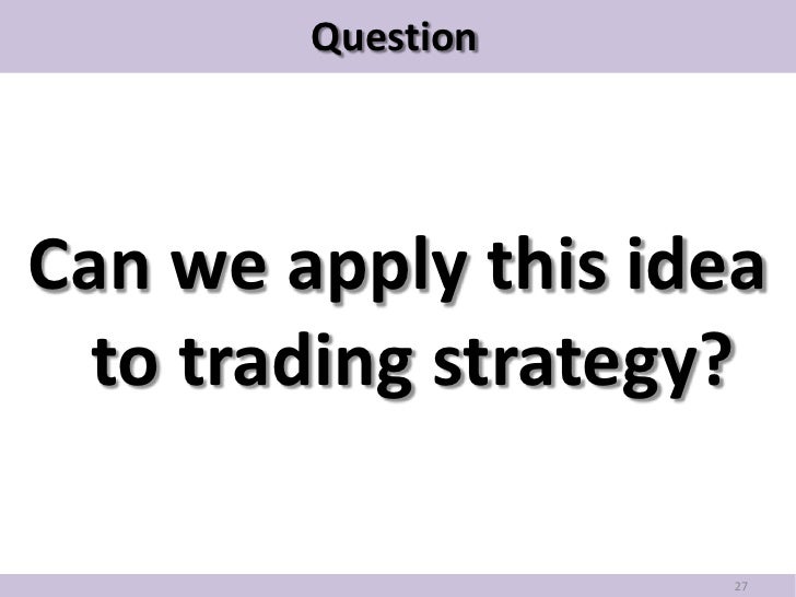 Cointegration trading strategy