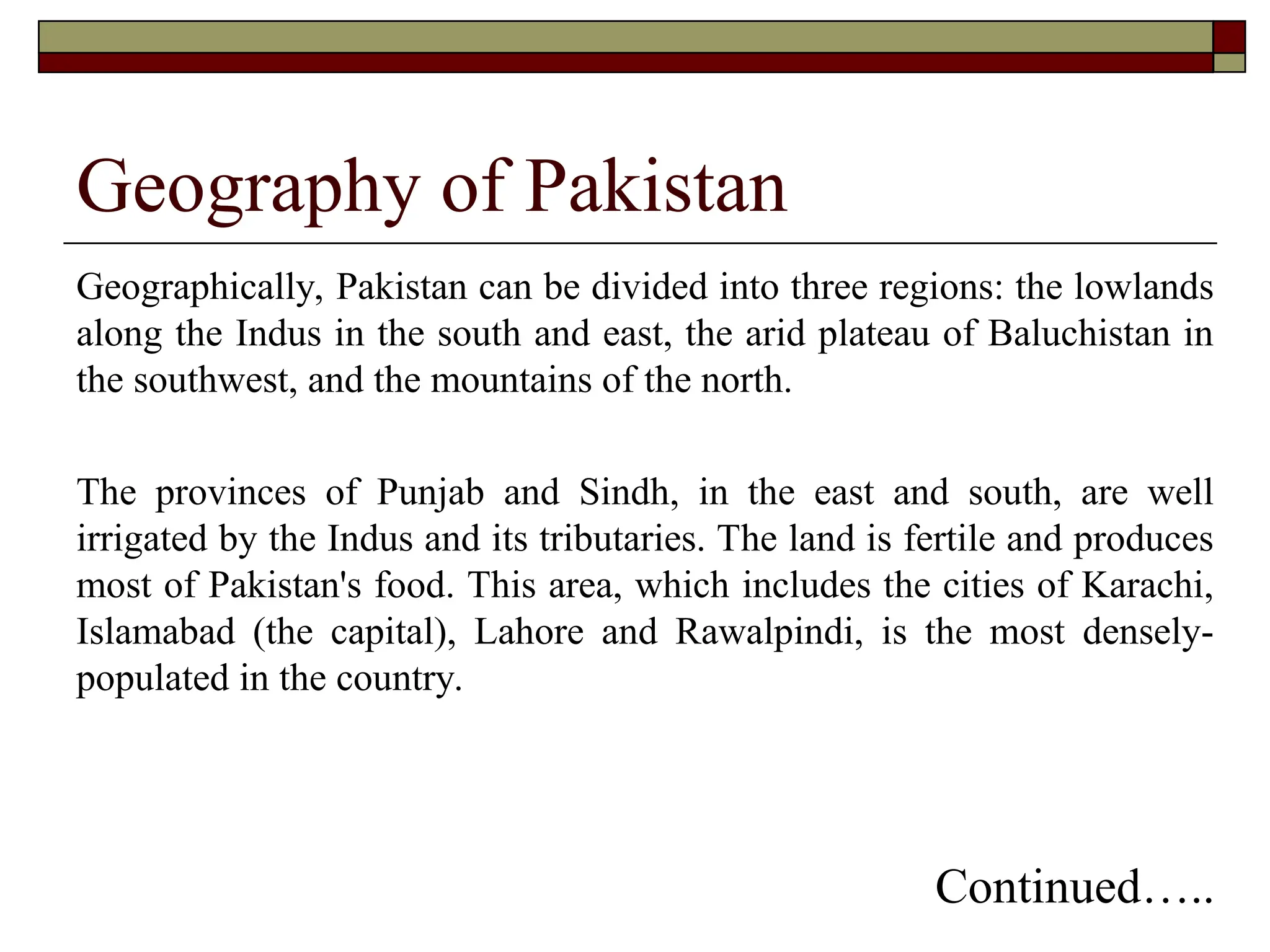 Introduction to Pakistan Information.ppt