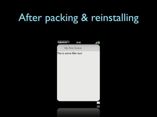 After packing & reinstalling
 