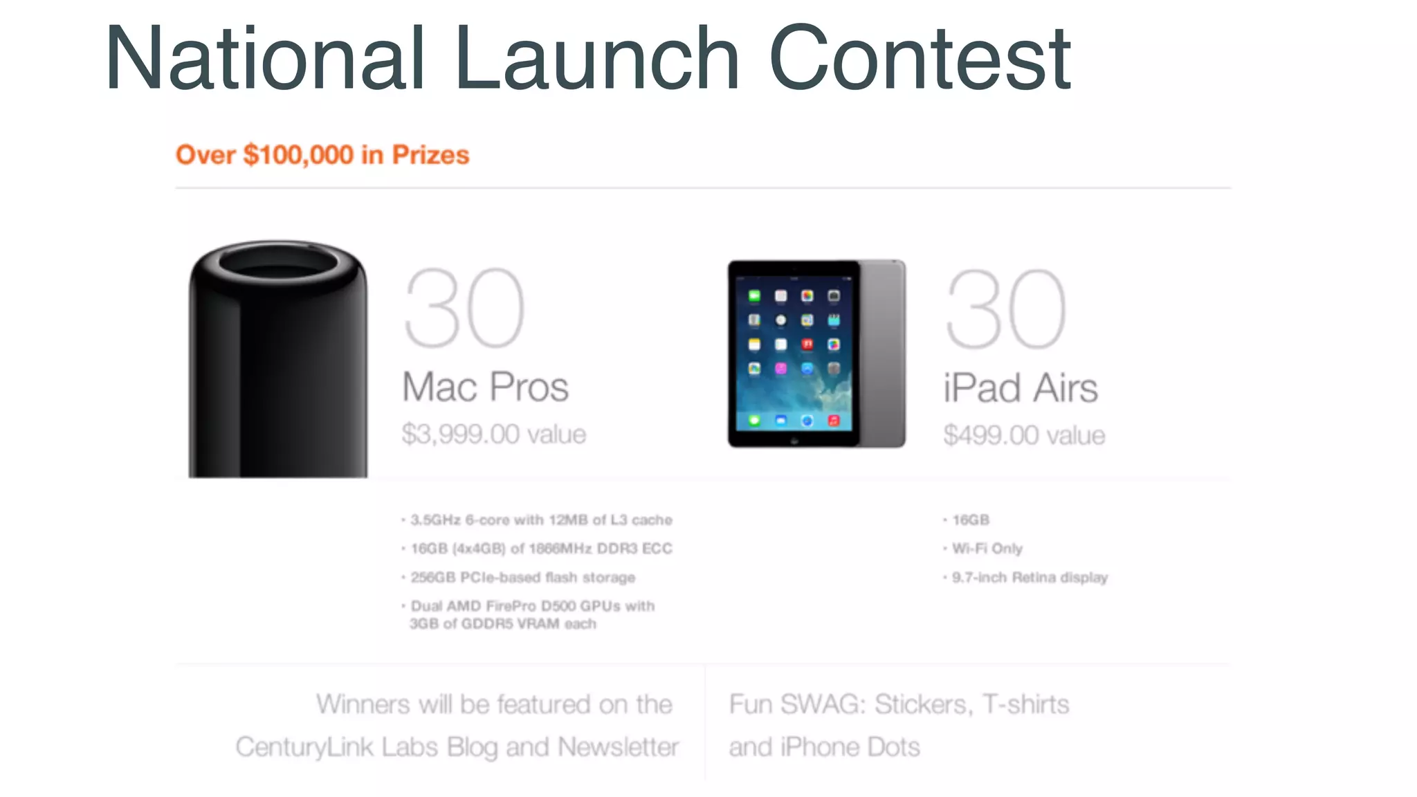 National Launch Contest